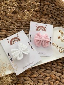Handmade Crochet hair clip combo of 2