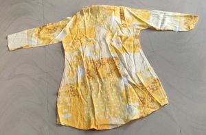 Yellow Printed Kurta Set