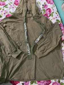 Pretty WRM Olive Green Hoodie