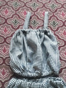 Cute Gingham Two-Piece Set