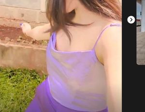 h&amp;m purple crop top