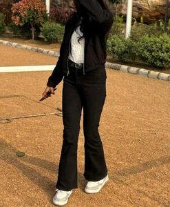 Zudio Black Flared Jeans