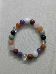 Multi Gemstone Crystal Unisex Bracelet