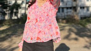 Floral Peplum Top