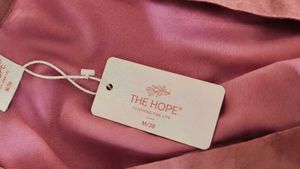 Elegant Pink Kurta with Crem farshi salwar