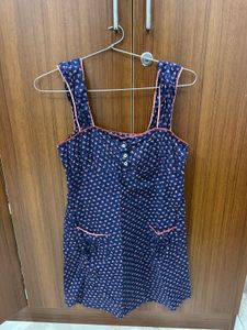 Floral Print Sleeveless Casual night Dress