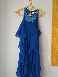 Ritu Kumar Blue Beaded dress