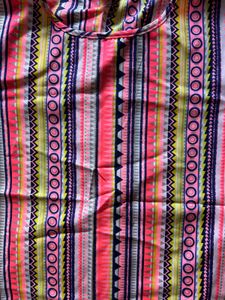 Vibrant Geometric Print Top