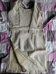 CLEARANCE SALE Beige Kurta Set