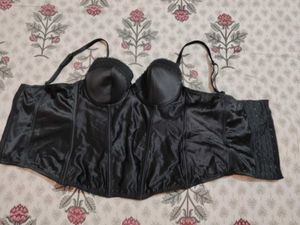 Black Satin Corset Shapewear