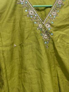 Elegant Green Kurta Set with Dupatta
