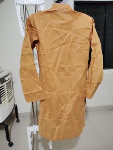 Men's Mustard yellow Cotton Kurta