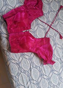 Vibrant Pink Silk Blouse