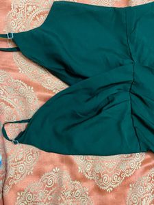 Elegant Teal Slip Dress