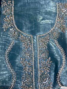 Embellished Teal kurta set