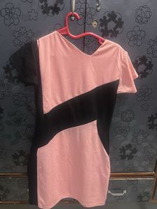 Cute Colorblock Mini Dress