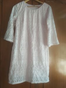 Fig Embroidered Dress