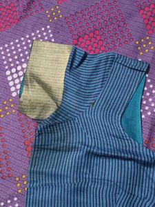 Blue Zari work Silk Saree with Blouse