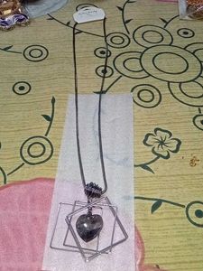 Geometric Square Pendant Necklace
