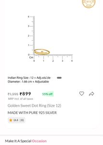 Golden Sweet Dot Ring