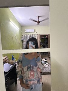 Patchwork Denim Top