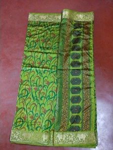 Green Patterned Saree