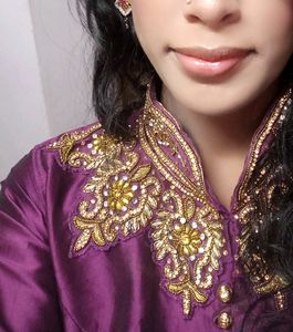 Heavy Zardozari N Stone Work Gown