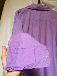 Lavender Button-Up Shirt