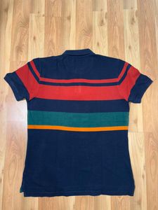 USPA Striped Polo T-Shirt