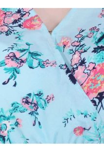 Floral Print Flared Sleeve Top