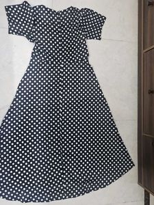 Chic Polka Dot Midi Dress