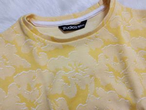 Yellow Floral Crop Top &amp; Skirt Set