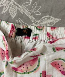 Cute Watermelon Print Shorts