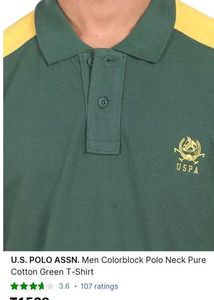 U.S. POLO ASSN. Men Colorblock Pol Neck T-Shirt