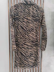 Stylish Tiger Print Dress(Made in Turkey)