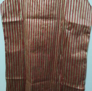 Red And Gold Striped Kurta