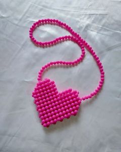 Mini Heart Beaded Bag