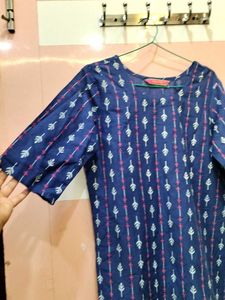 Stylish Blue Printed Kurta