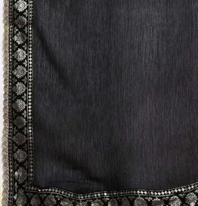 Black &amp; Gold Ethnic Kurta Set with Dupatta