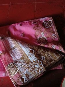 Beautiful Pink Saree