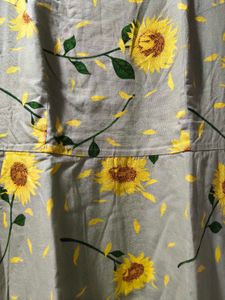 Vero Moda Sage Green Sunflower Sundress