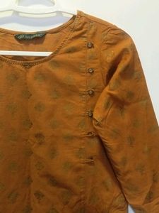 Stylish Brown Printed Kurta