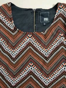 Stylish Zigzag Print Sleeveless Top