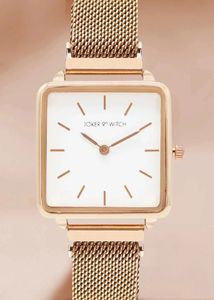 Joker & Witch Rose Gold Square Watch