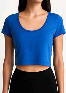 💙 Bold Blue Basic Tee – Everyday Comfort 💙