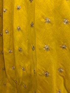 Designer Yellow Lehenga with Red Blouse