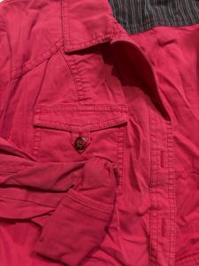 Westbound Red Button-Down Jacket (M)