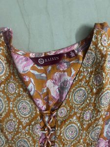 Raisin Floral Print Kurta