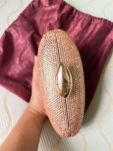 Sparkling Rose Gold Clutch