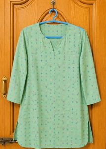 Stylish Green Printed Kurta